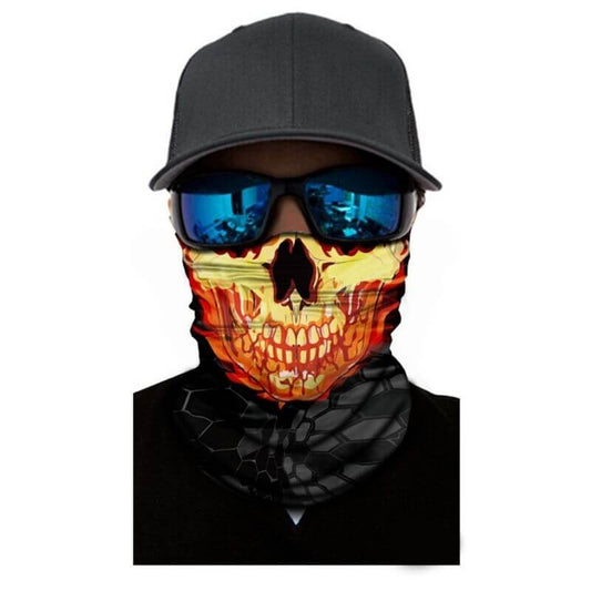 Bandana Skull en Flammes