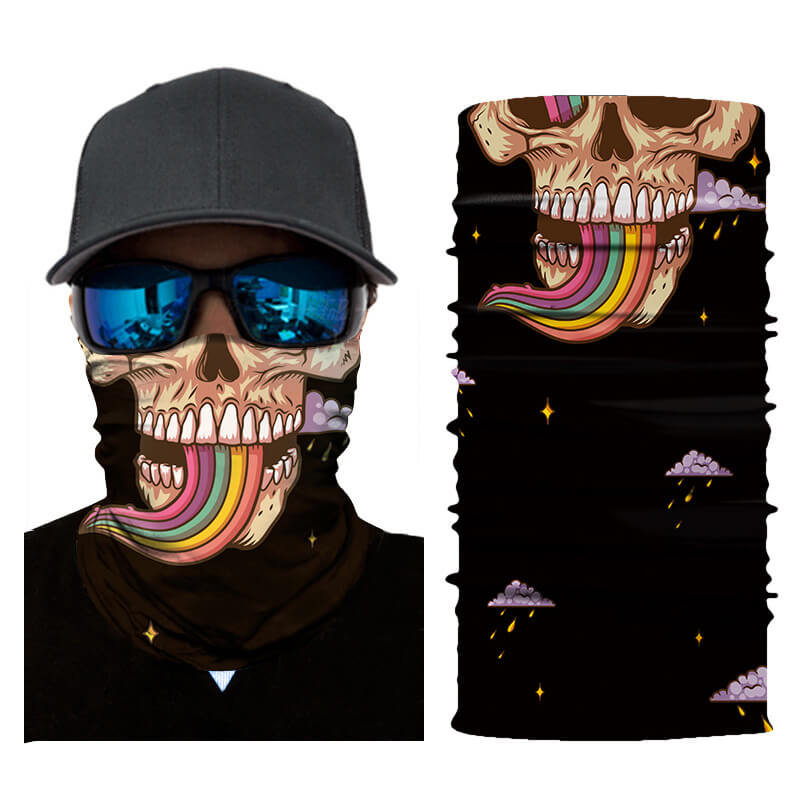 Bandana Skull Rainbow : un style unique pour un look original