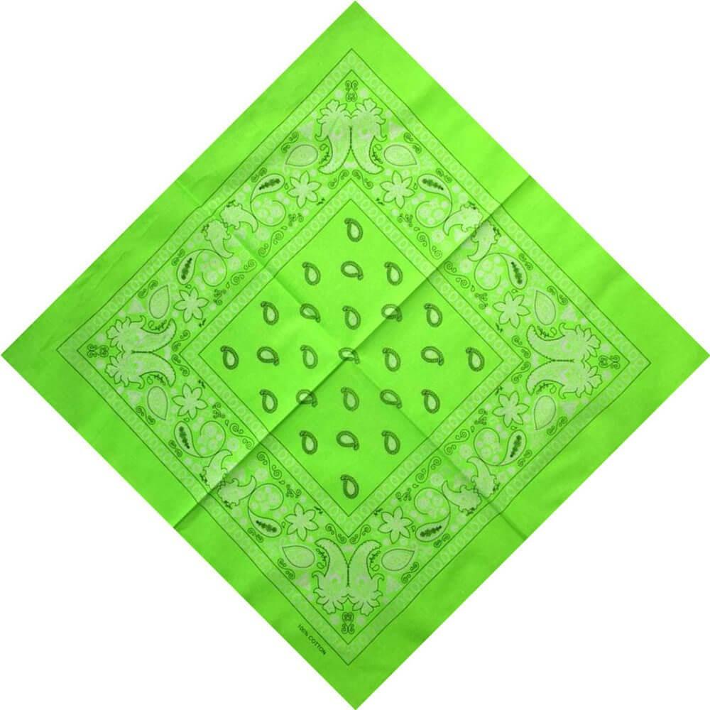 Bandana Vert Fluo - Collection Éclatant