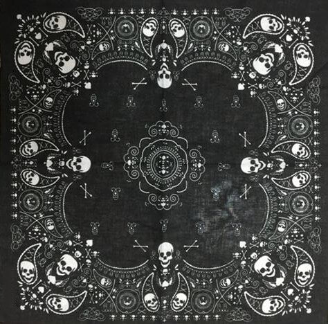 Bandana Antique de Crâne Gothique