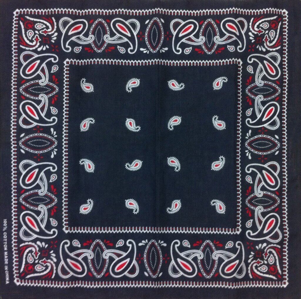 Bandana Bleu Paisley : L'accessoire tendance indispensable