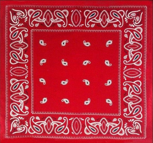 Bandana Rouge Paisley : Style et Élégance