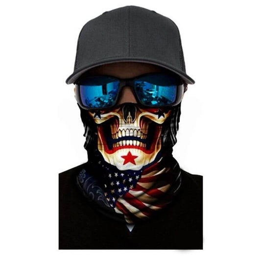 Bandana Squelette - USA Skull