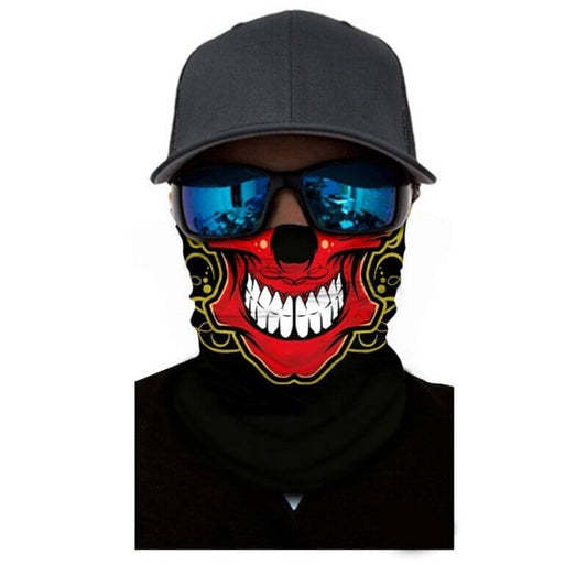 Bandana Squelette Rouge - Style Brandé