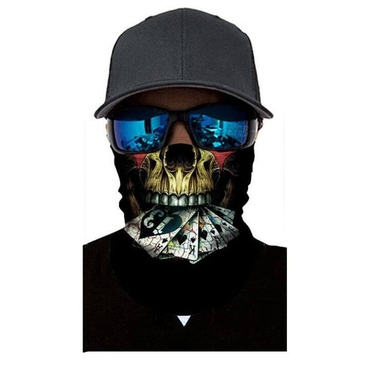 Bandana Poker Skull Head