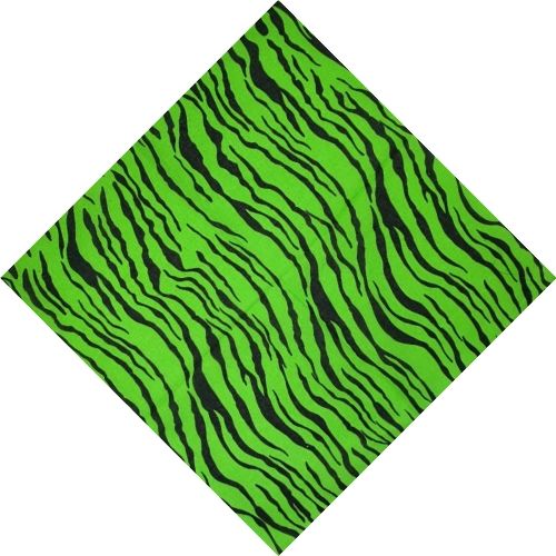 Bandana Zébré Vert : Pour un style sauvage et tendance !