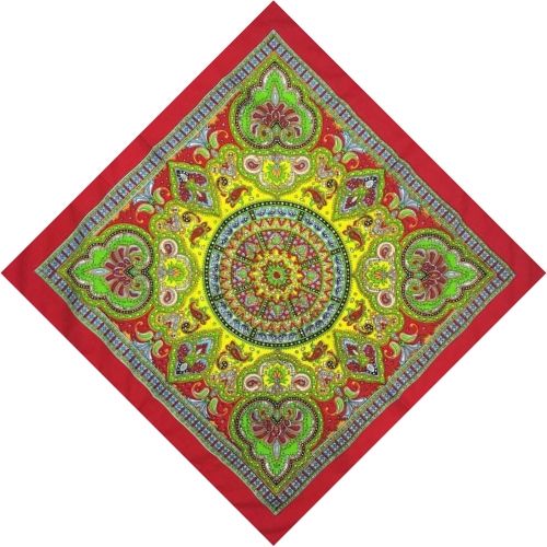 Bandana Rouge Motif Indien