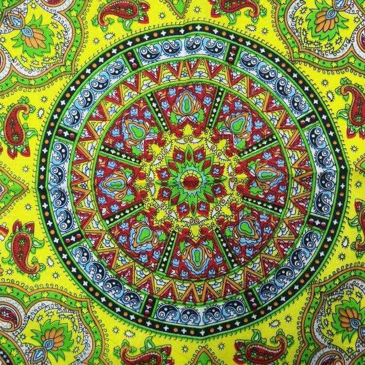 Bandana Rouge Motif Indien