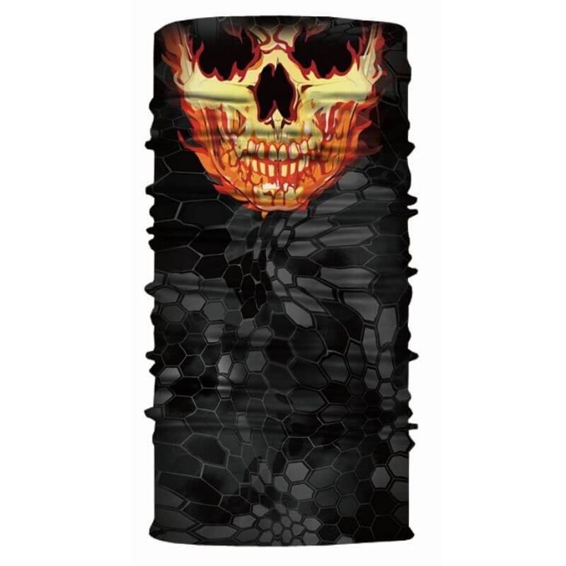 Bandana Skull en Flammes
