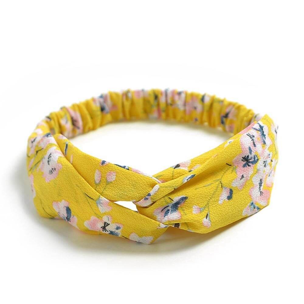 Bandeau Cheveux Jaune - Éclat de Couleur
