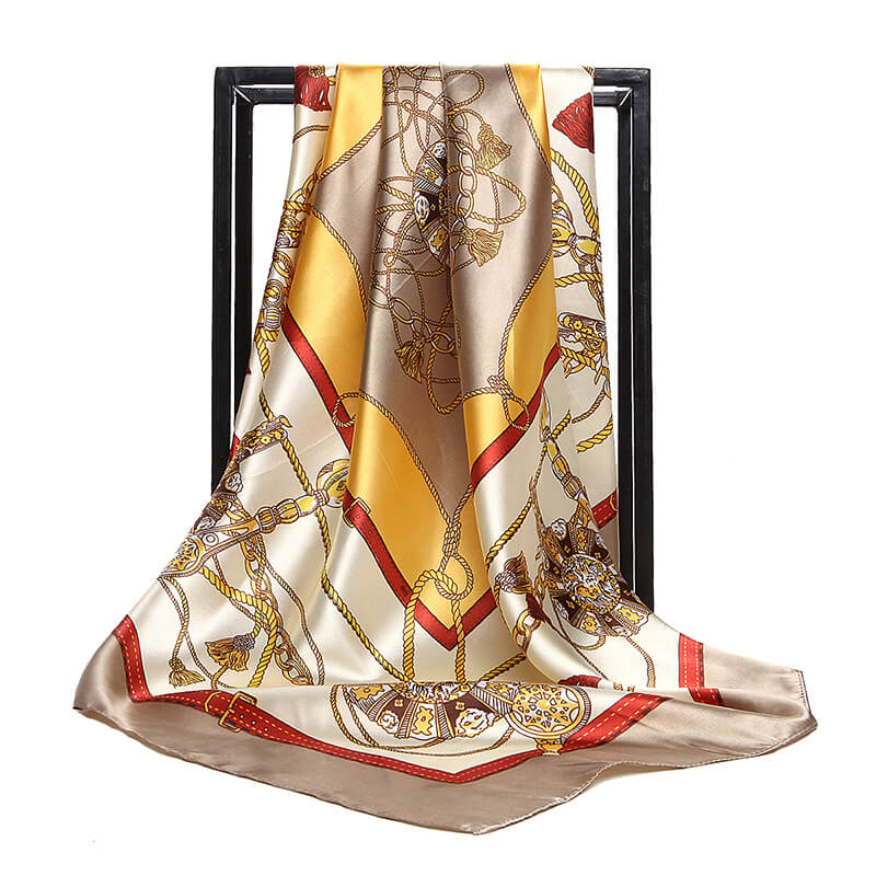 Foulard Cheveux Doré Brillant