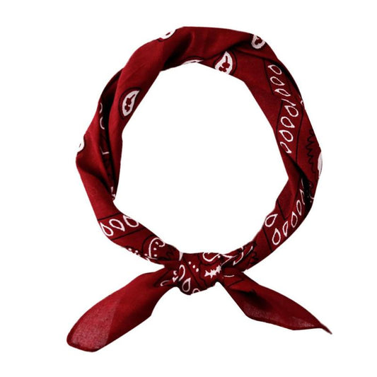 Bandana Rouge Sang - Style et Élégance