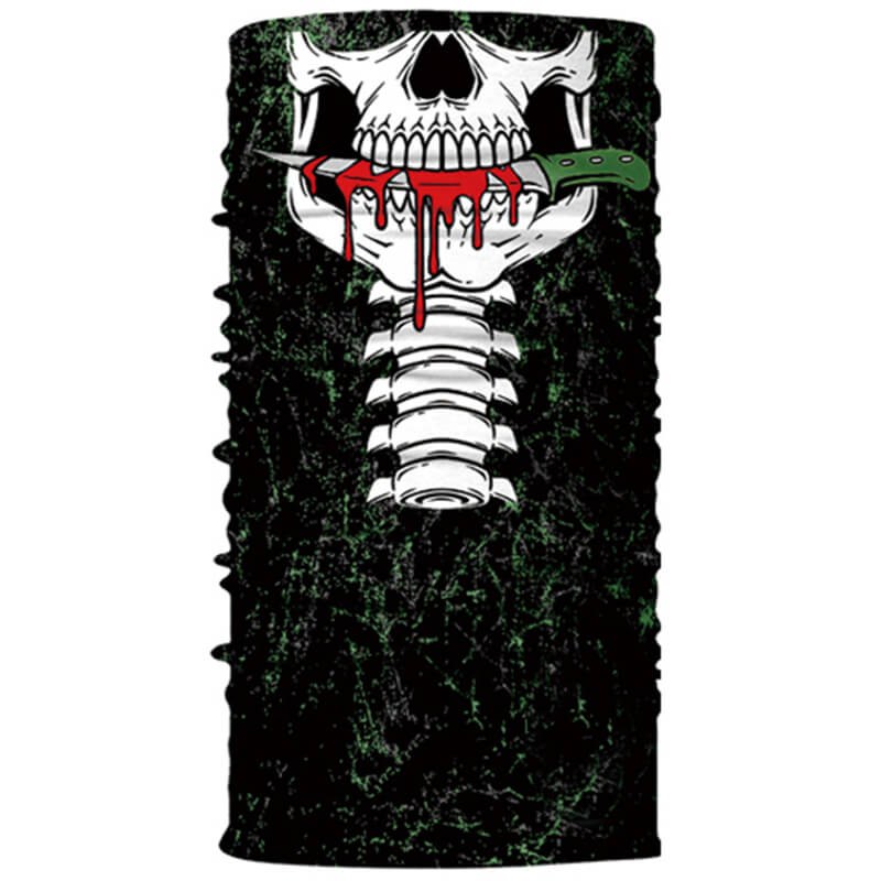 Bandana Skull Knife Head