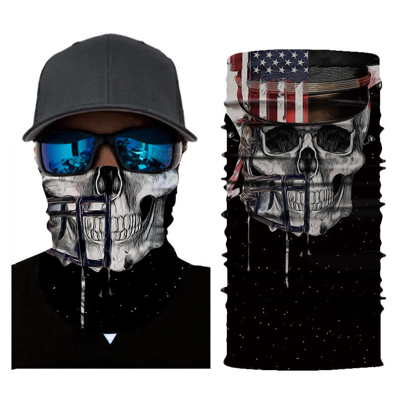 Bandana Tête de Mort Oncle Sam Skull