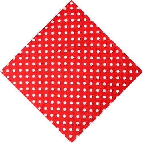 Bandana Rouge à Pois - Style et Élégance