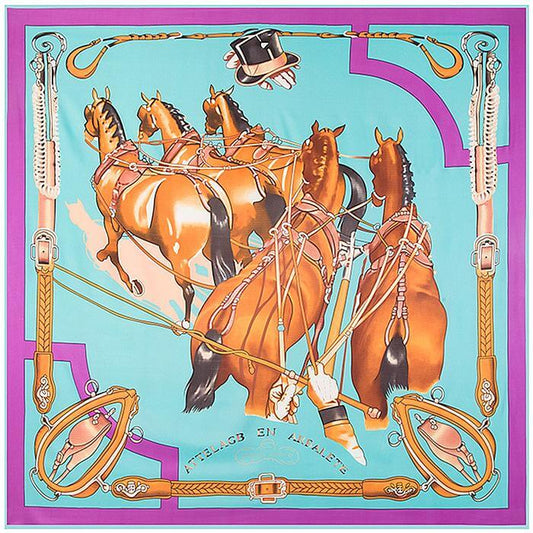 Bandana Chevaux Majestueux - Élégance Équine