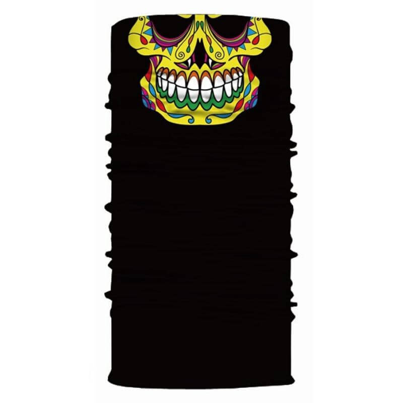 Bandana Skull Mexico Jaune