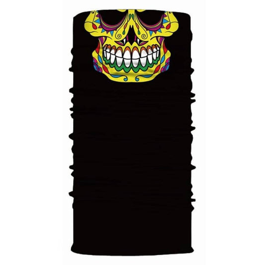 Bandana Skull Mexico Jaune