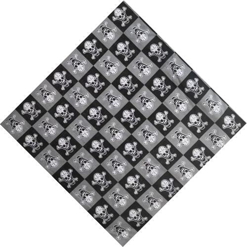 Bandana Échiquier Tête de Mort - Style Urban Skull