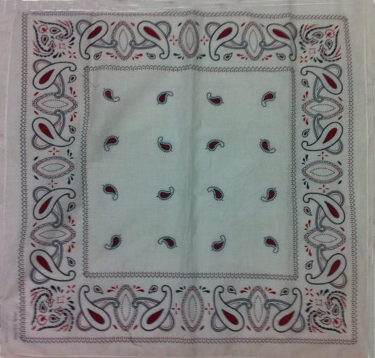 Bandana Blanc Paisley by Nature