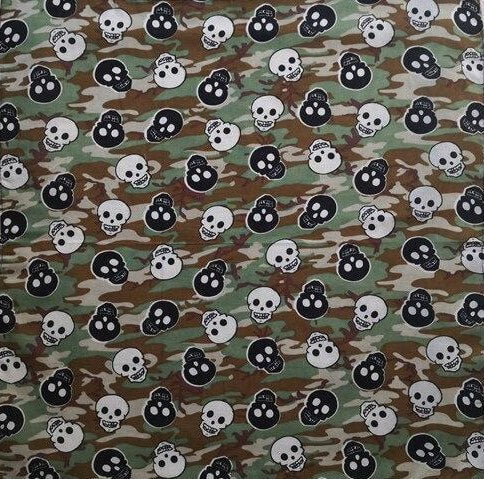 Bandana Crâne Militaire - Style Militaire Décontracté