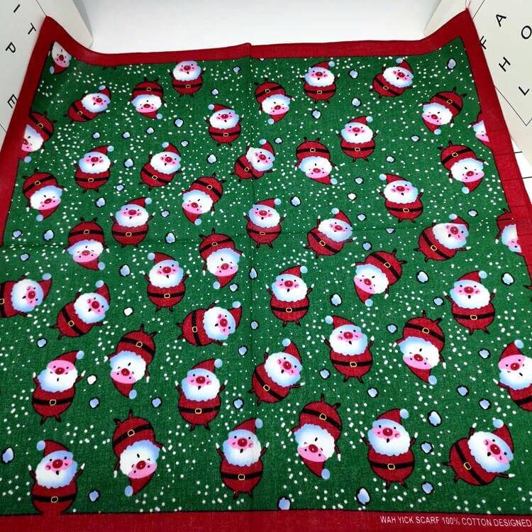 Père Noël en bandana	très chic