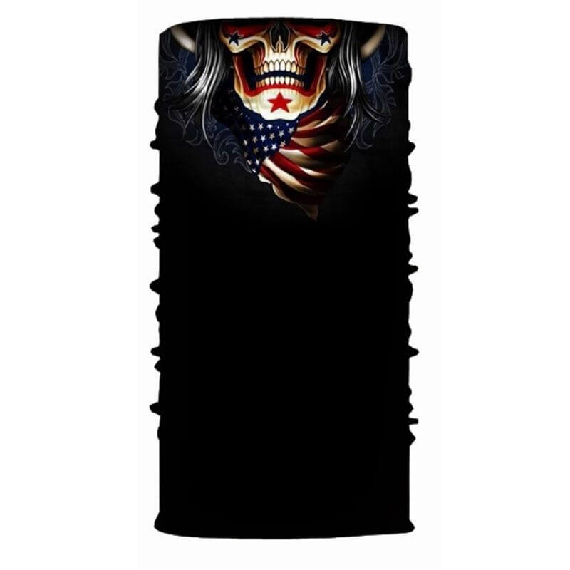 Bandana Squelette - USA Skull