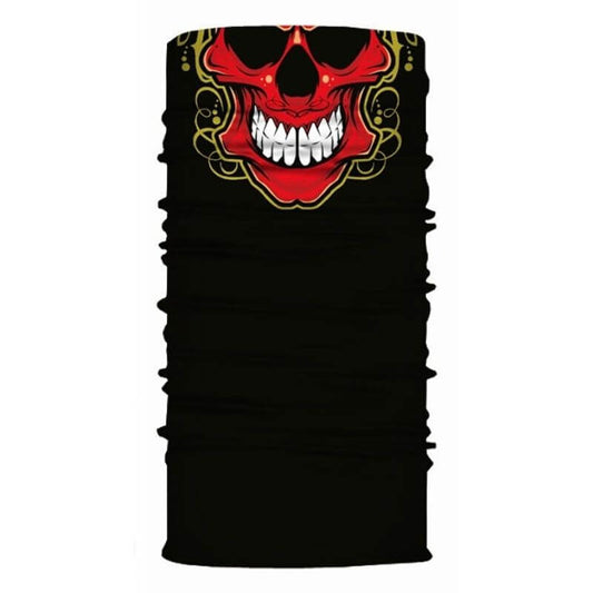 Bandana Squelette Rouge - Style Brandé