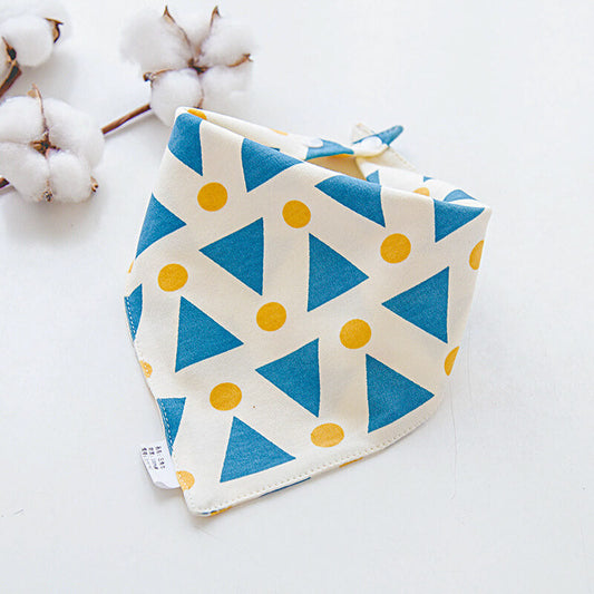 Bavoir Bandana Géométrie - Style et Confort pour Bébé