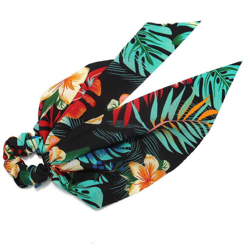 Chouchou Foulard Exotique Style tropique