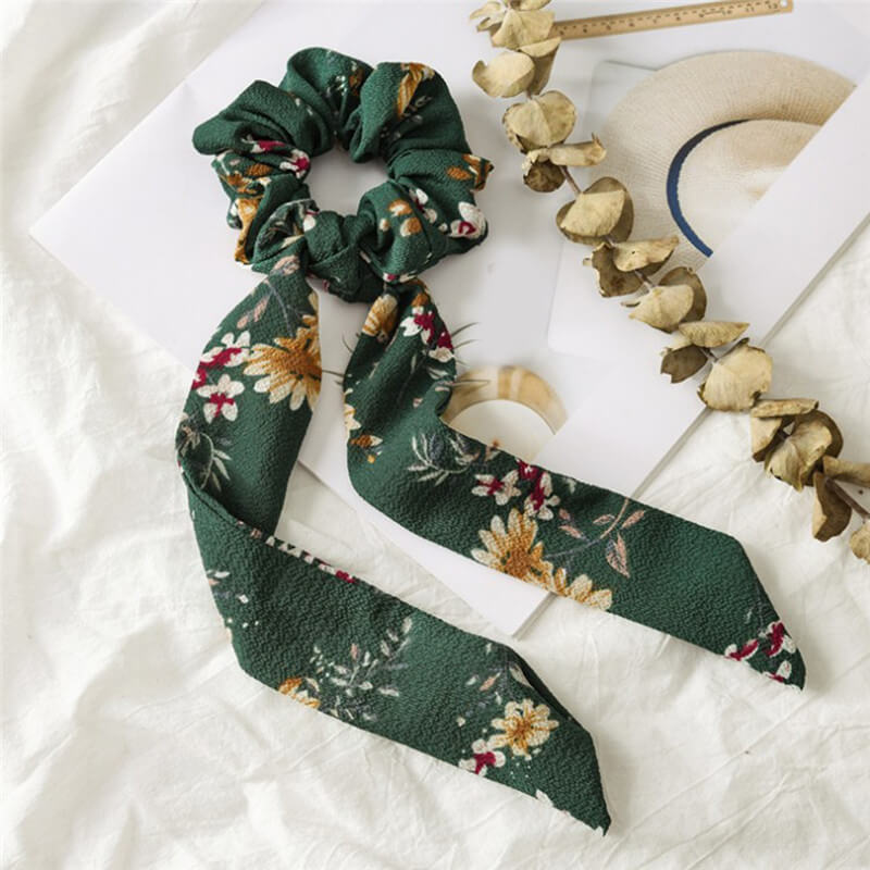 Chouchou Foulard Vert - Tendance et Élégant