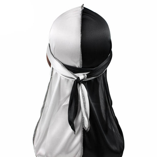 Durag Blanc et Noir - Style et Élégance